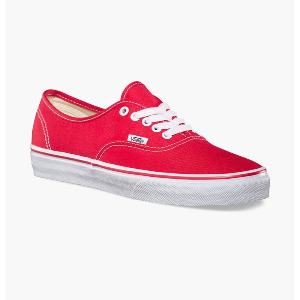 Red authentic vans